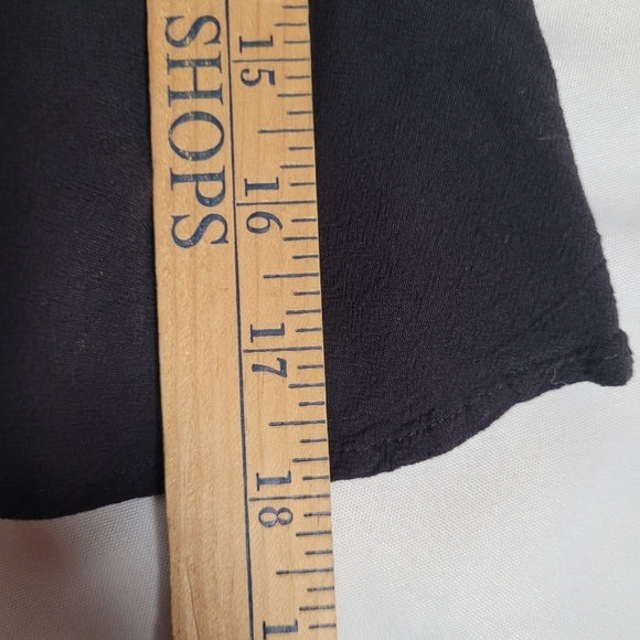 Express Women's Black Peplum Blouse Square Neckline Size Small - Picture 7 of 9